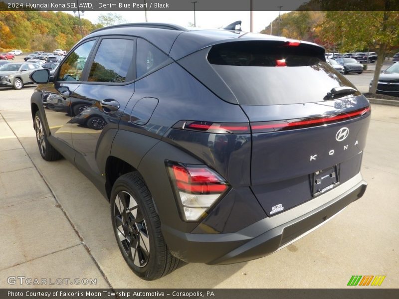 Denim Blue Pearl / Black 2024 Hyundai Kona SEL AWD