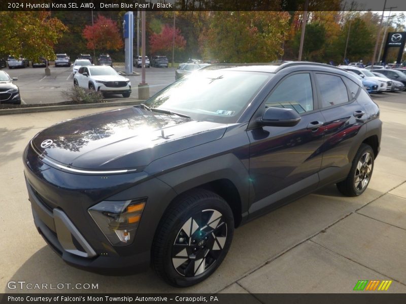 Denim Blue Pearl / Black 2024 Hyundai Kona SEL AWD