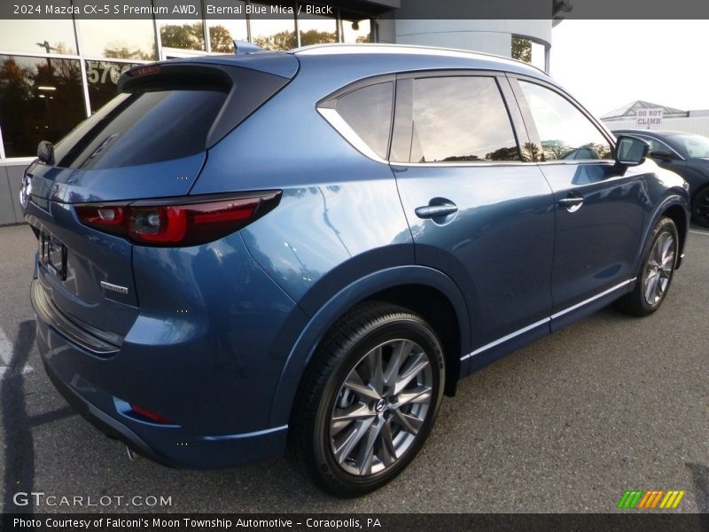 Eternal Blue Mica / Black 2024 Mazda CX-5 S Premium AWD