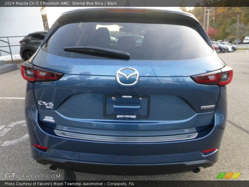 Eternal Blue Mica / Black 2024 Mazda CX-5 S Premium AWD