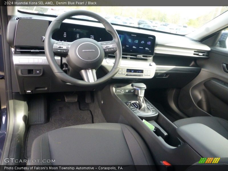 Denim Blue Pearl / Black 2024 Hyundai Kona SEL AWD