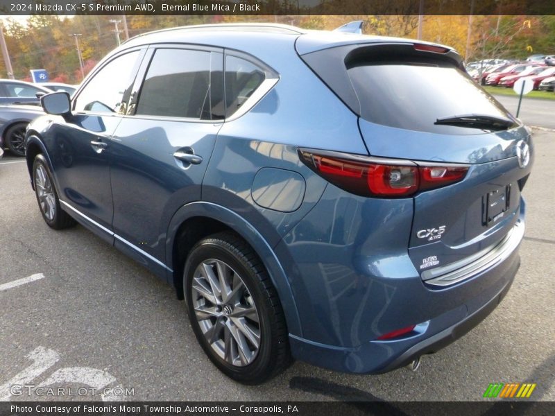 Eternal Blue Mica / Black 2024 Mazda CX-5 S Premium AWD