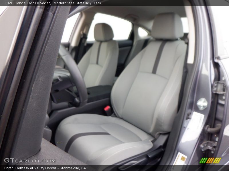 Modern Steel Metallic / Black 2020 Honda Civic LX Sedan