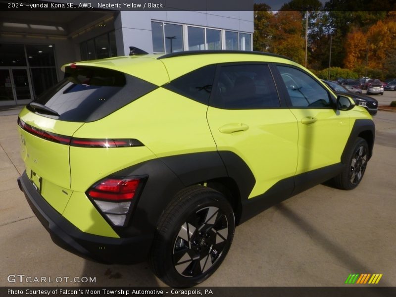 Neoteric Yellow / Black 2024 Hyundai Kona SEL AWD