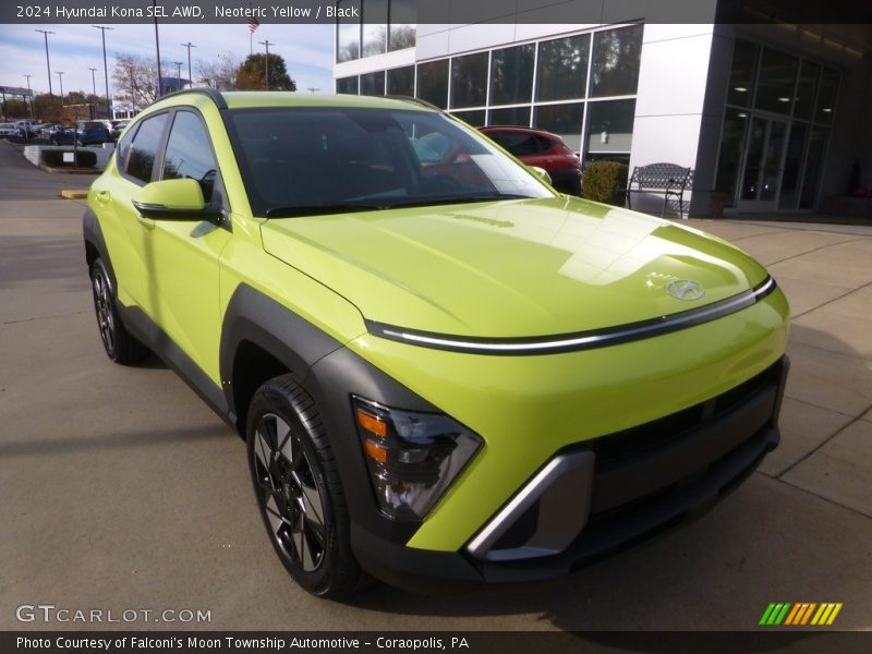 Neoteric Yellow / Black 2024 Hyundai Kona SEL AWD