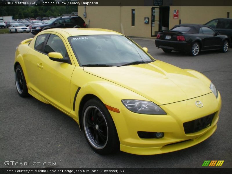 Lightning Yellow / Black/Chapparal 2004 Mazda RX-8
