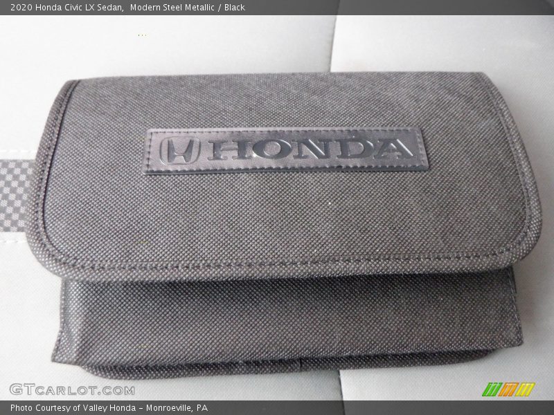 Modern Steel Metallic / Black 2020 Honda Civic LX Sedan