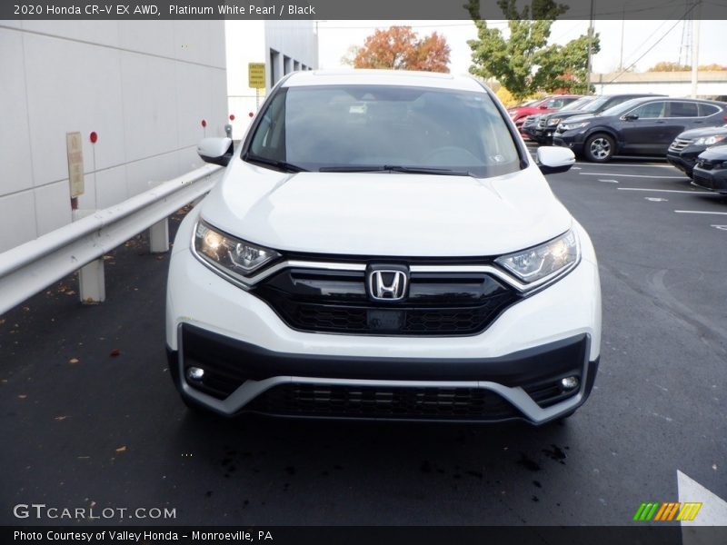 Platinum White Pearl / Black 2020 Honda CR-V EX AWD