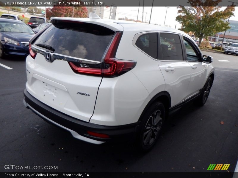 Platinum White Pearl / Black 2020 Honda CR-V EX AWD