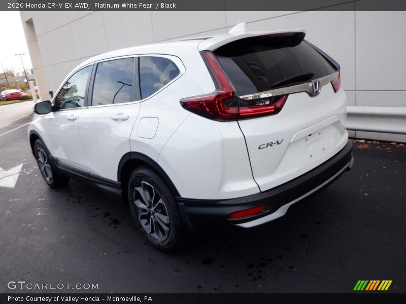 Platinum White Pearl / Black 2020 Honda CR-V EX AWD