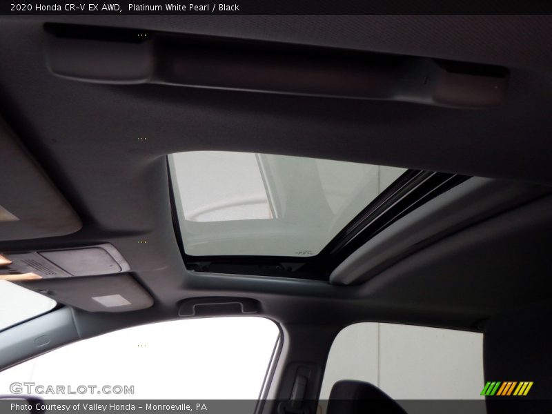 Platinum White Pearl / Black 2020 Honda CR-V EX AWD