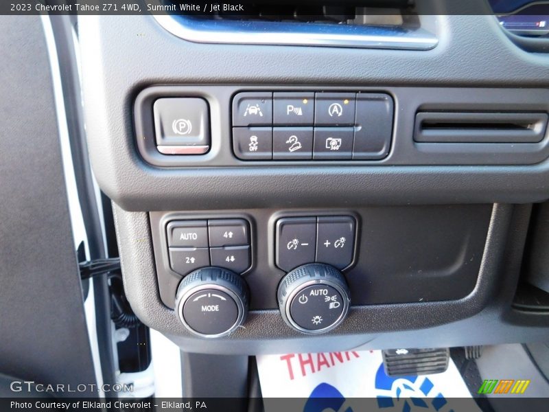 Controls of 2023 Tahoe Z71 4WD