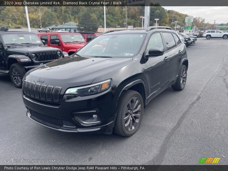 Diamond Black Crystal Pearl / Black 2020 Jeep Cherokee Limited 4x4