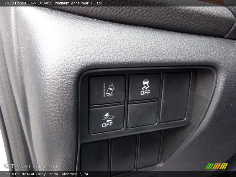 Platinum White Pearl / Black 2020 Honda CR-V EX AWD