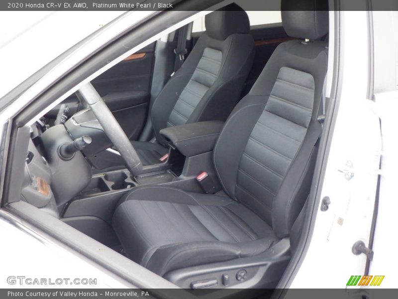 Platinum White Pearl / Black 2020 Honda CR-V EX AWD