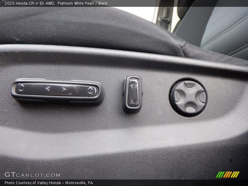 Platinum White Pearl / Black 2020 Honda CR-V EX AWD