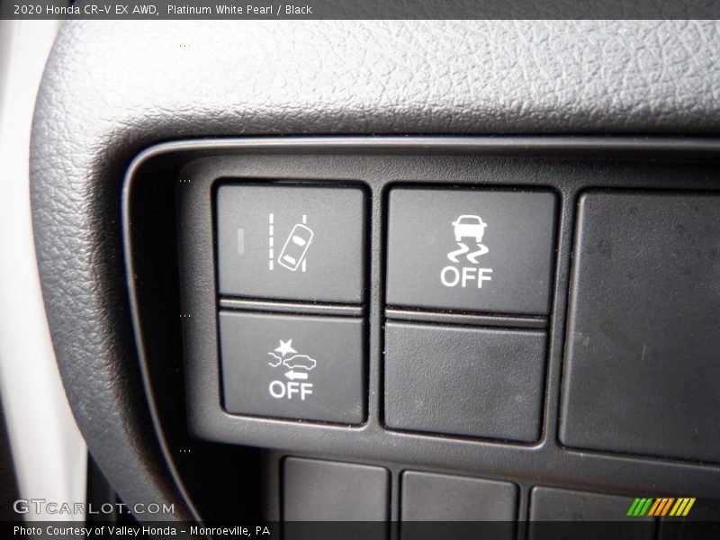 Platinum White Pearl / Black 2020 Honda CR-V EX AWD