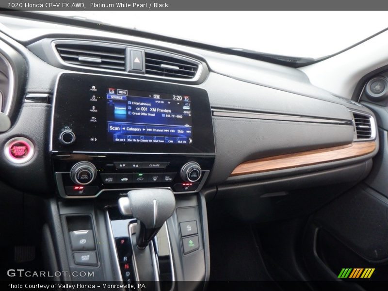 Platinum White Pearl / Black 2020 Honda CR-V EX AWD