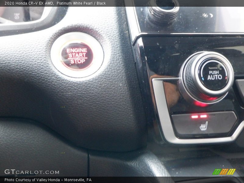 Platinum White Pearl / Black 2020 Honda CR-V EX AWD