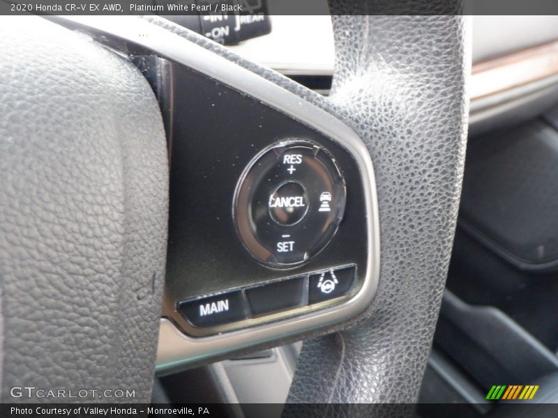 Platinum White Pearl / Black 2020 Honda CR-V EX AWD