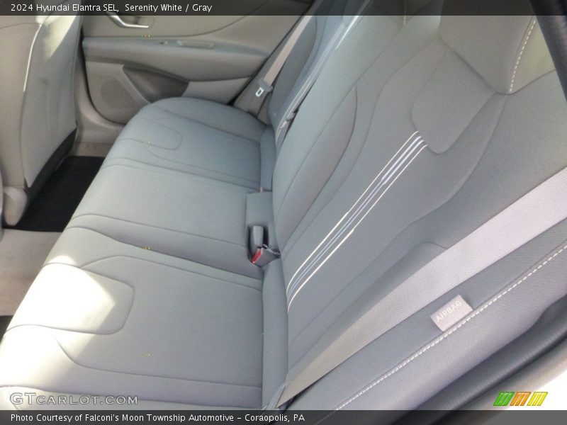 Serenity White / Gray 2024 Hyundai Elantra SEL
