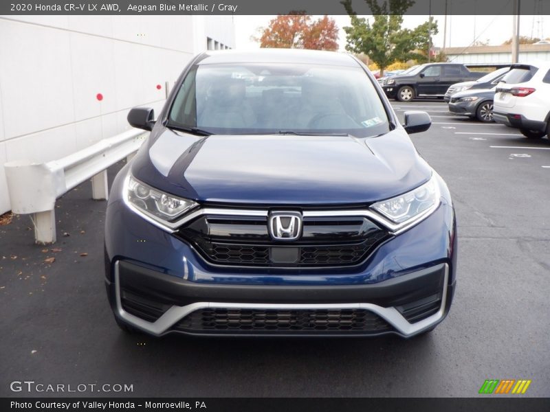 Aegean Blue Metallic / Gray 2020 Honda CR-V LX AWD