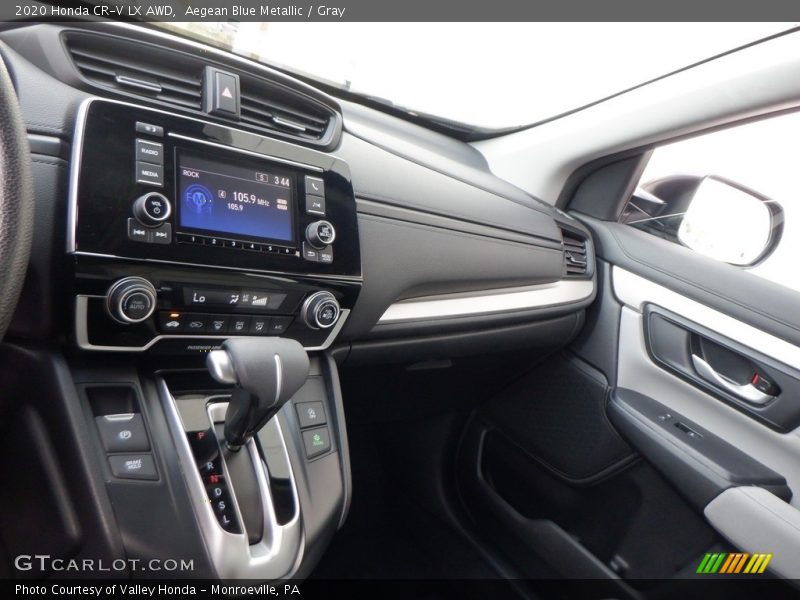 Aegean Blue Metallic / Gray 2020 Honda CR-V LX AWD