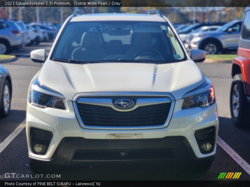 Crystal White Pearl / Gray 2021 Subaru Forester 2.5i Premium
