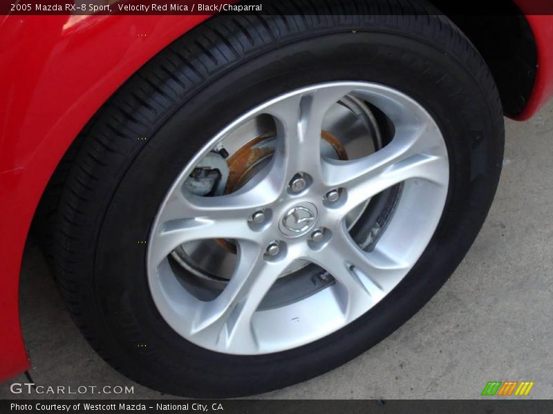 Velocity Red Mica / Black/Chaparral 2005 Mazda RX-8 Sport