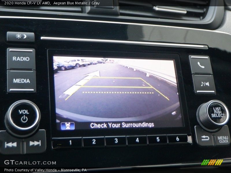 Aegean Blue Metallic / Gray 2020 Honda CR-V LX AWD
