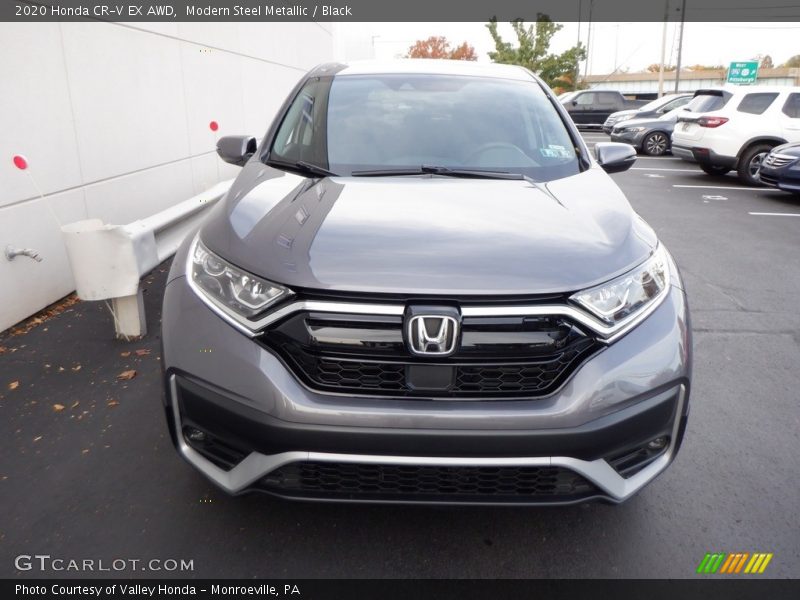 Modern Steel Metallic / Black 2020 Honda CR-V EX AWD