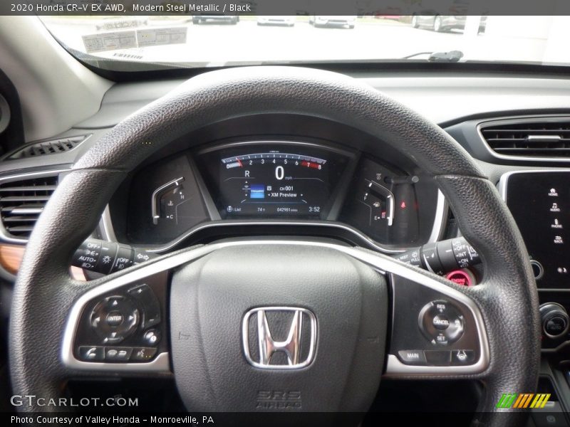 Modern Steel Metallic / Black 2020 Honda CR-V EX AWD