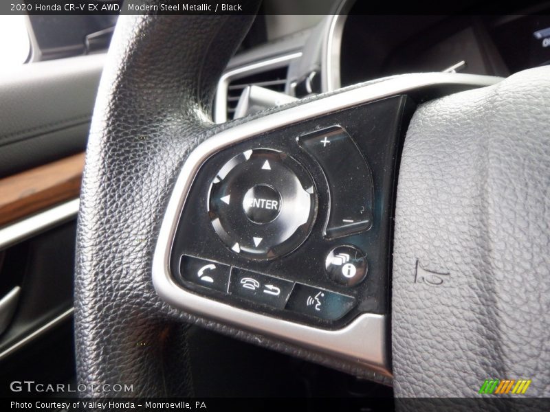Modern Steel Metallic / Black 2020 Honda CR-V EX AWD