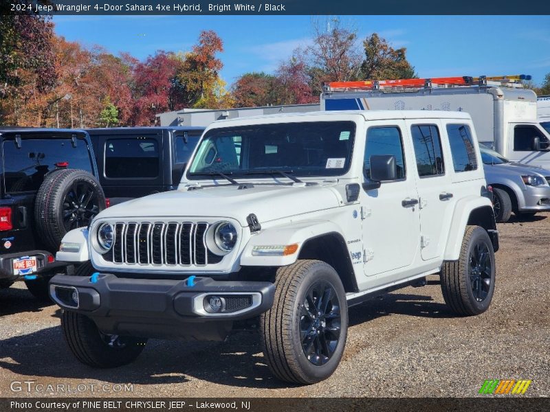 Bright White / Black 2024 Jeep Wrangler 4-Door Sahara 4xe Hybrid