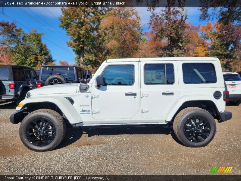 Bright White / Black 2024 Jeep Wrangler 4-Door Sahara 4xe Hybrid