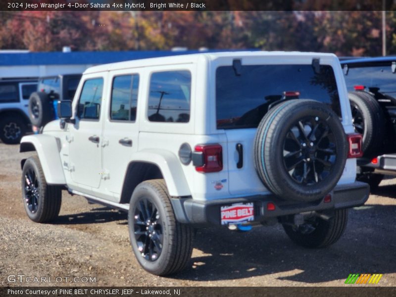Bright White / Black 2024 Jeep Wrangler 4-Door Sahara 4xe Hybrid