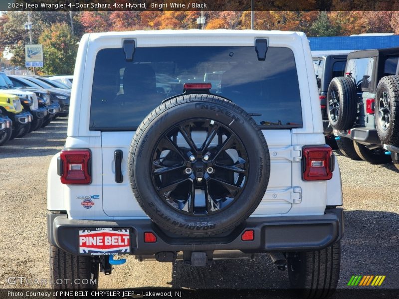 Bright White / Black 2024 Jeep Wrangler 4-Door Sahara 4xe Hybrid