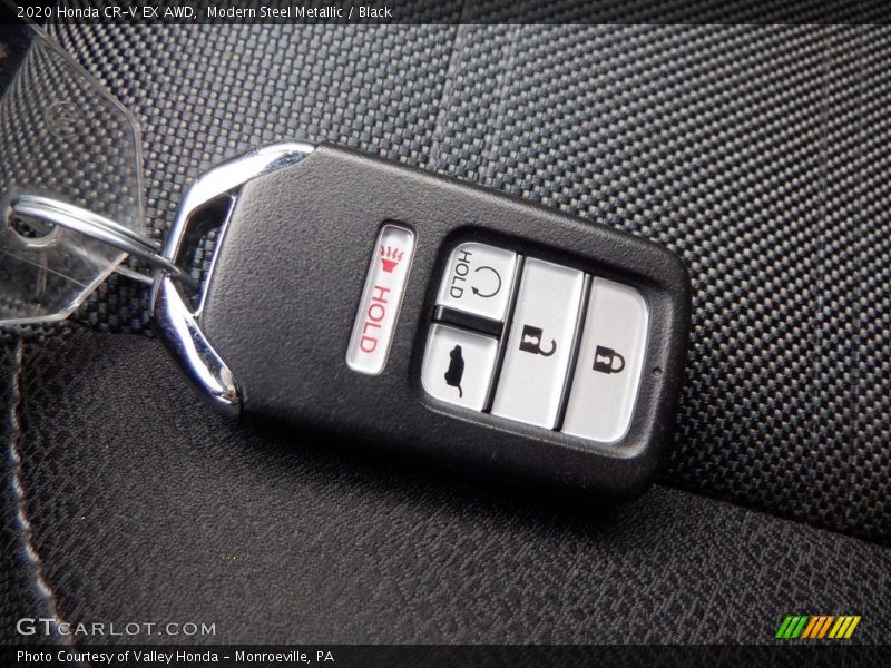 Modern Steel Metallic / Black 2020 Honda CR-V EX AWD