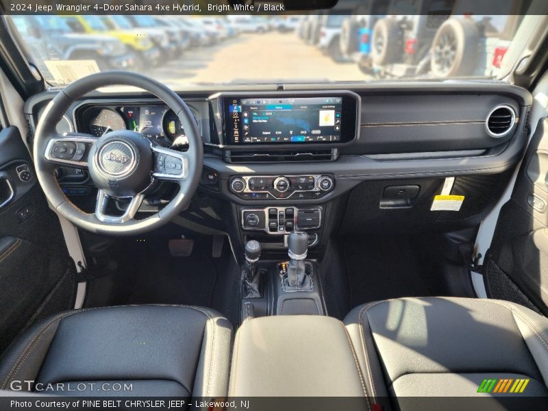 Bright White / Black 2024 Jeep Wrangler 4-Door Sahara 4xe Hybrid