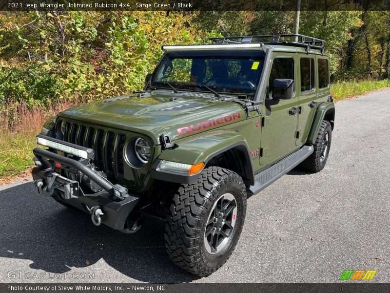 Sarge Green / Black 2021 Jeep Wrangler Unlimited Rubicon 4x4