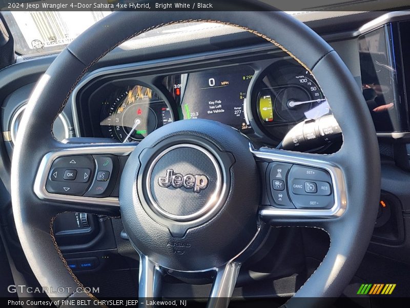 Bright White / Black 2024 Jeep Wrangler 4-Door Sahara 4xe Hybrid
