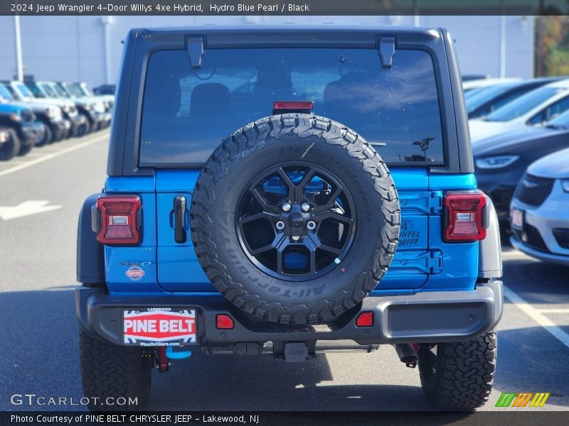Hydro Blue Pearl / Black 2024 Jeep Wrangler 4-Door Willys 4xe Hybrid