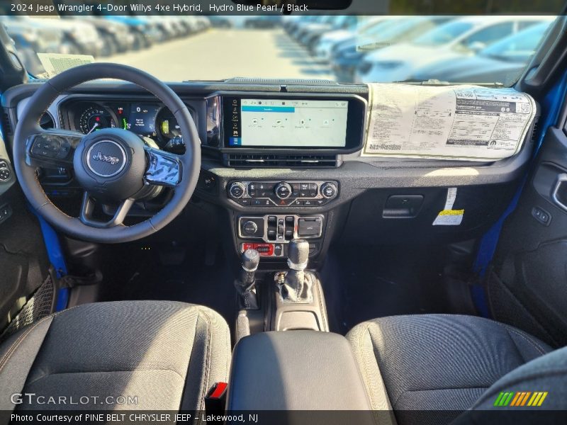 Hydro Blue Pearl / Black 2024 Jeep Wrangler 4-Door Willys 4xe Hybrid