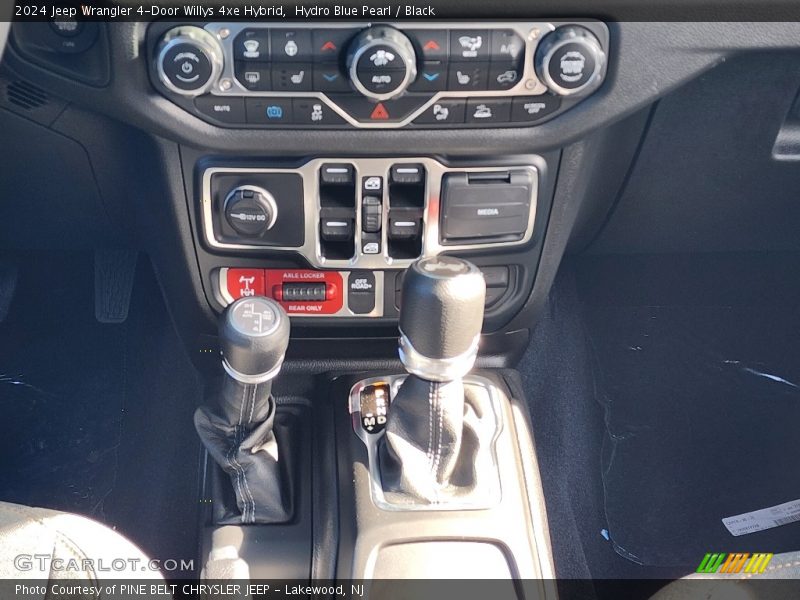 Hydro Blue Pearl / Black 2024 Jeep Wrangler 4-Door Willys 4xe Hybrid