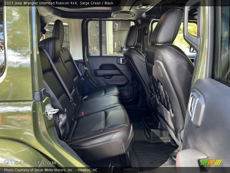 Rear Seat of 2021 Wrangler Unlimited Rubicon 4x4