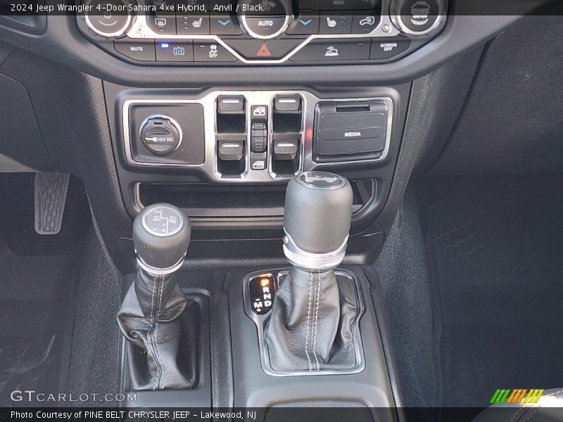 Anvil / Black 2024 Jeep Wrangler 4-Door Sahara 4xe Hybrid