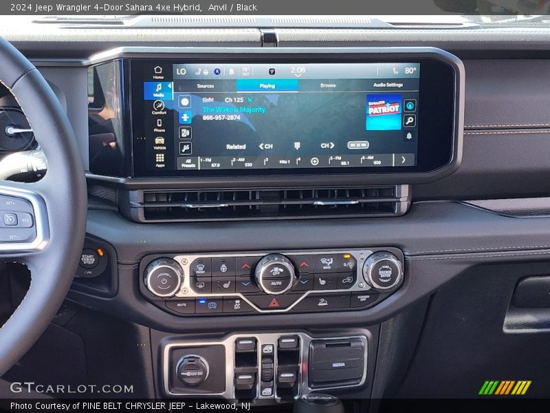 Anvil / Black 2024 Jeep Wrangler 4-Door Sahara 4xe Hybrid