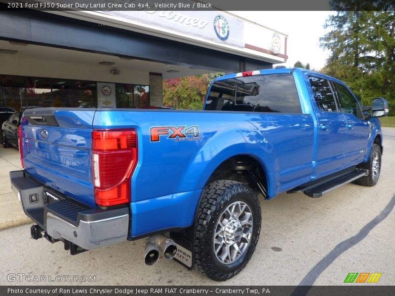 Velocity Blue / Black 2021 Ford F350 Super Duty Lariat Crew Cab 4x4