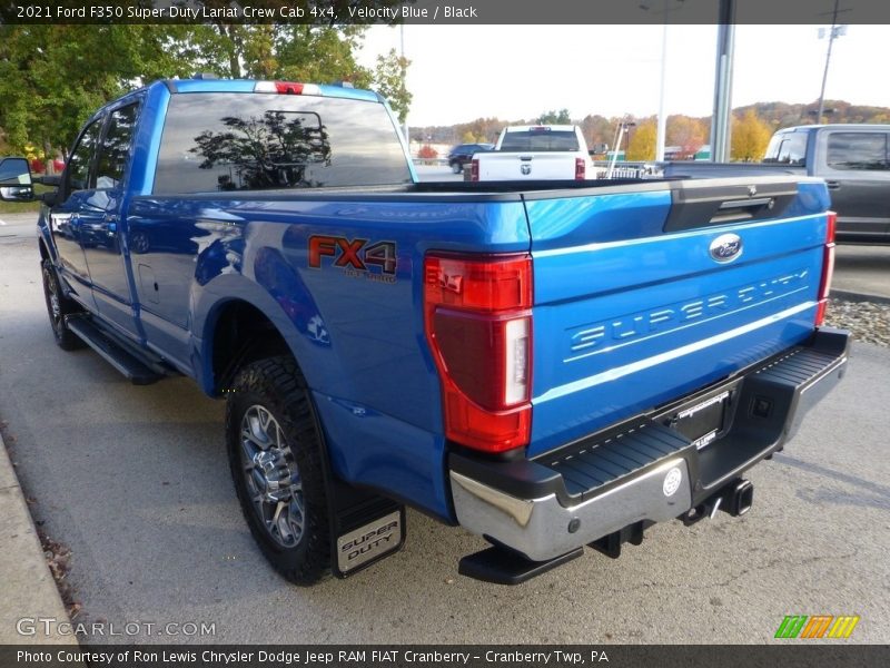 Velocity Blue / Black 2021 Ford F350 Super Duty Lariat Crew Cab 4x4
