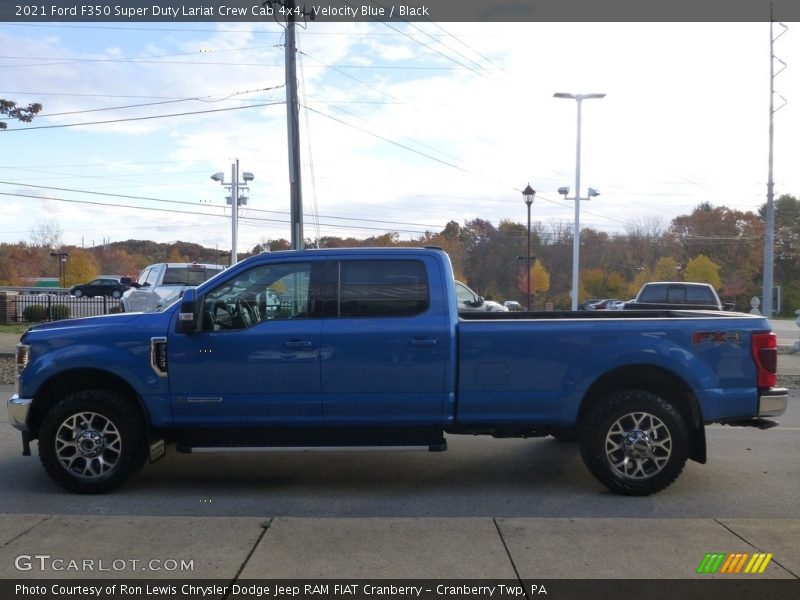 Velocity Blue / Black 2021 Ford F350 Super Duty Lariat Crew Cab 4x4